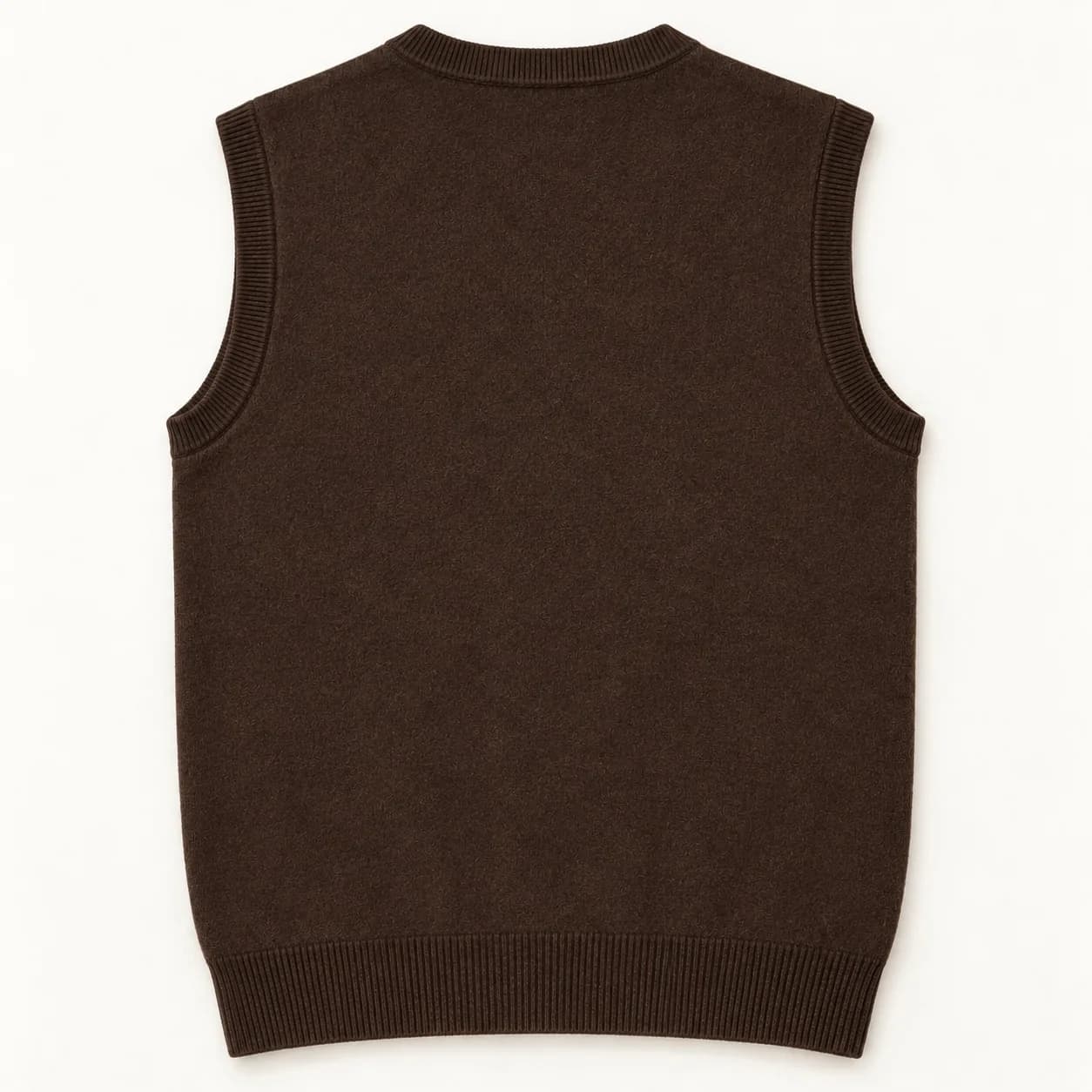 Mens Tonal Argyle Sweater Vest - back reference (AI development concept)