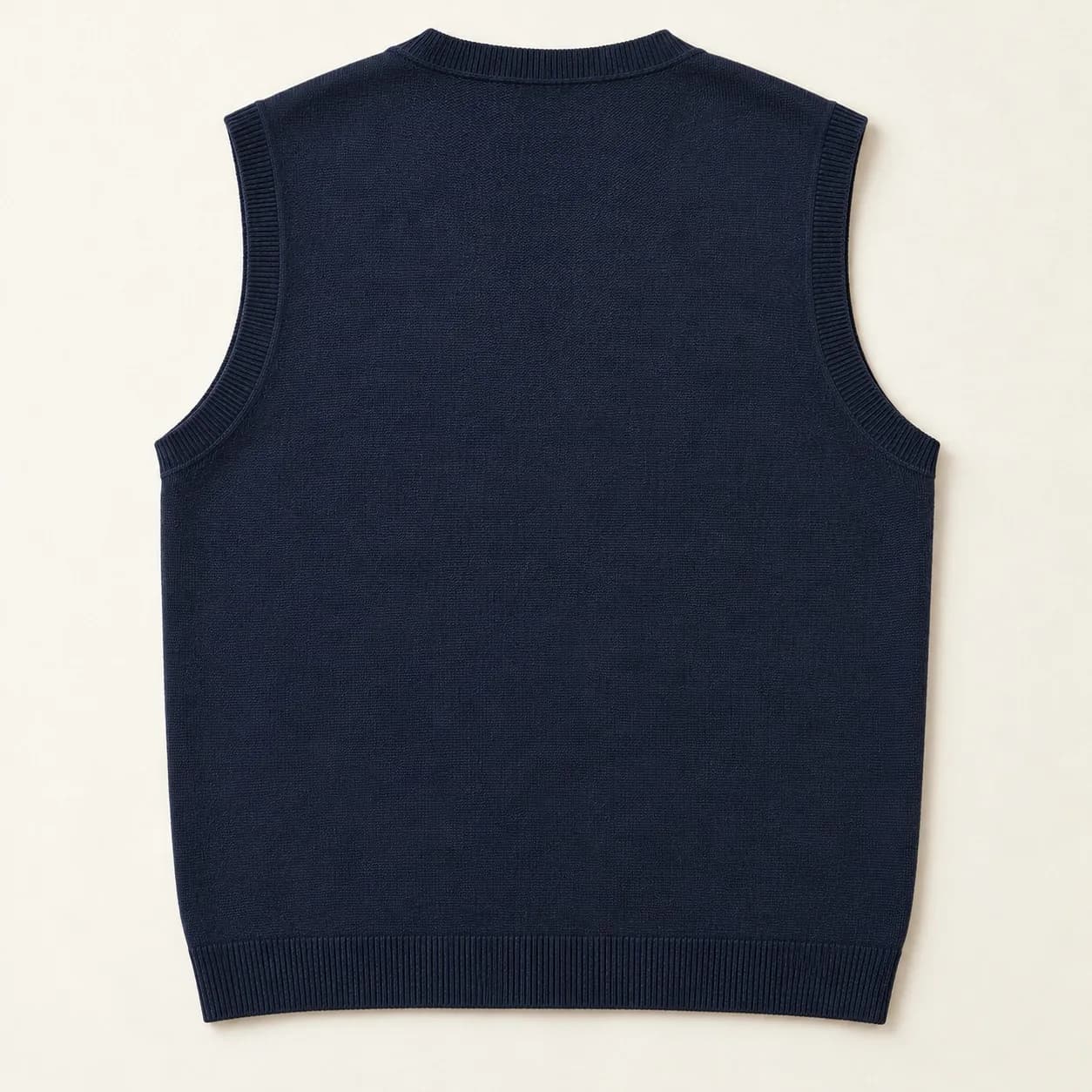 Mens Five-Button Knit Waistcoat - back reference (AI development concept)