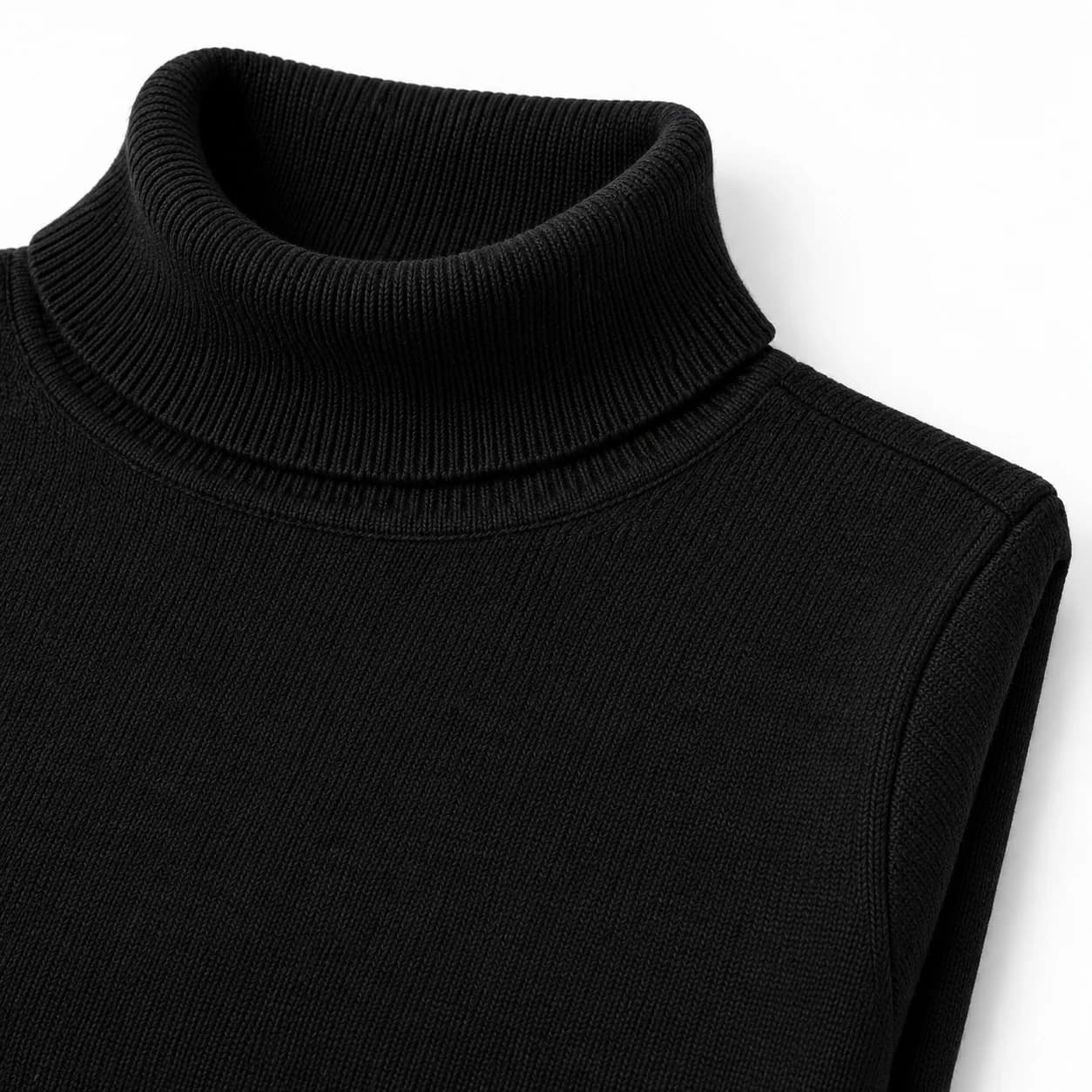 Women's Fine-Gauge Merino Roll-Neck Layering Top - trim reference (AI development concept)