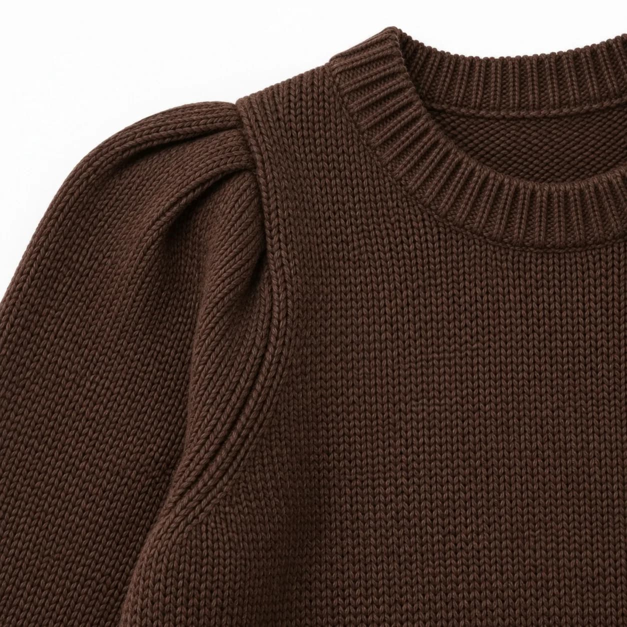 Womens Sculpted-Shoulder Boxy Crew Sweater - trim reference (AI development concept)