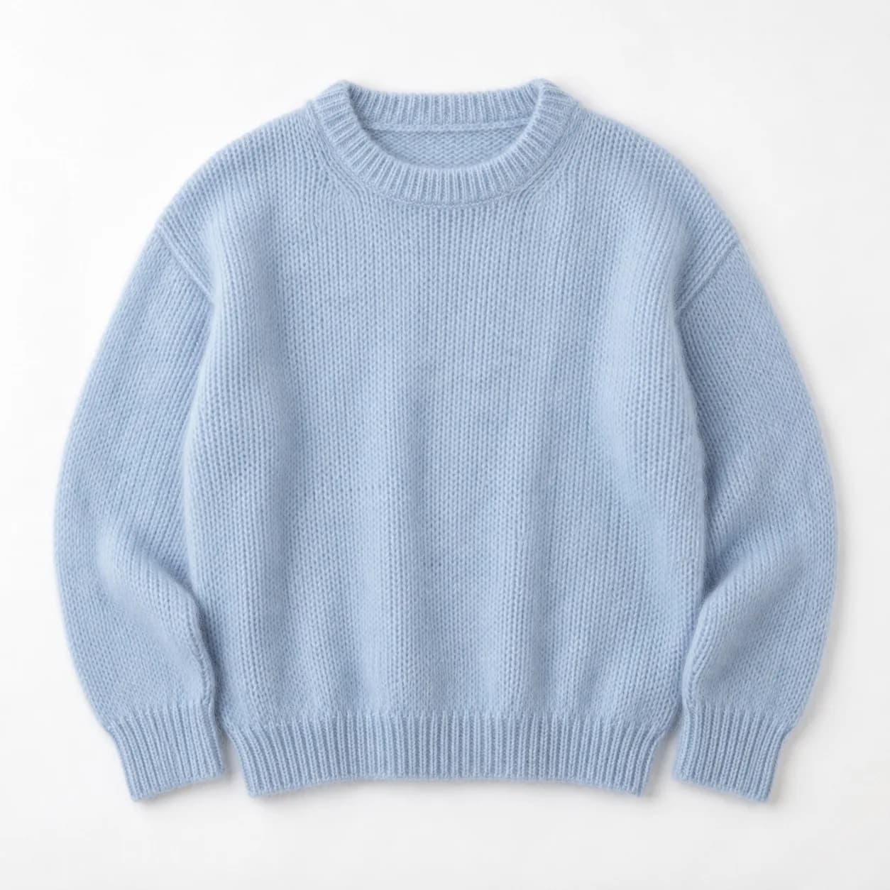 Women's Brushed Mohair-Blend Crew-Neck Sweater - front reference (AI development concept)