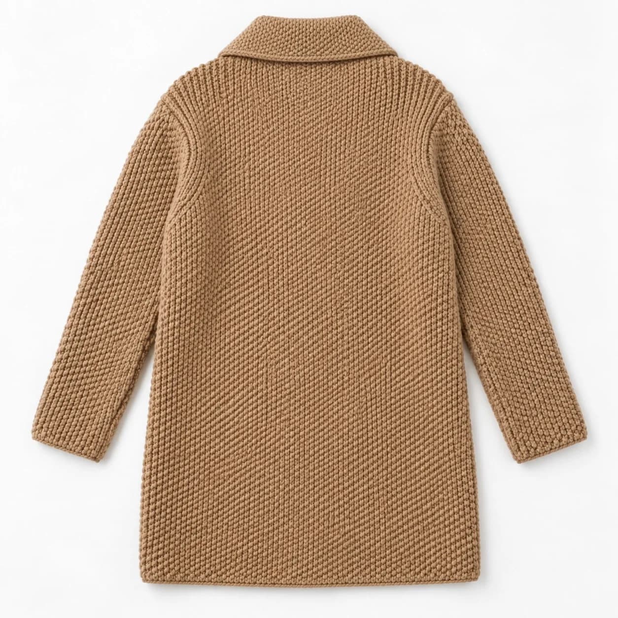 Women's Chunky Toggle-Fastening Knit Coatigan - back reference (AI development concept)
