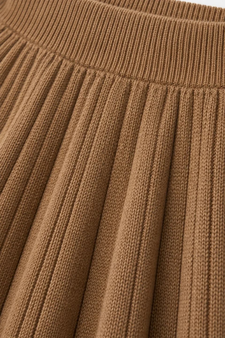 Women's Rib-Knit A-Line Midi Skirt - texture reference (AI development concept)