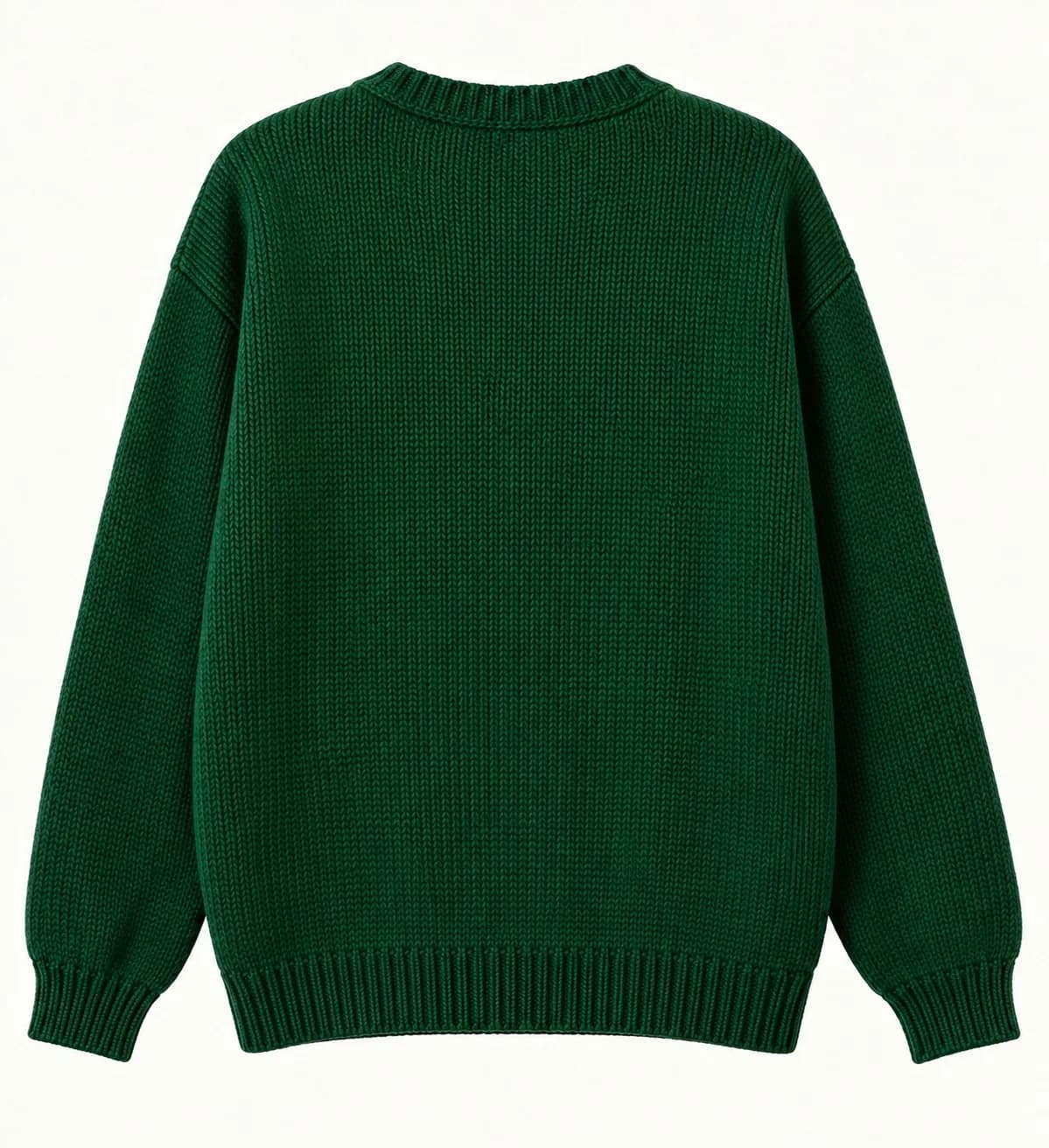 Adult Pom-Pom Holiday Crew Sweater - back reference (AI development concept)