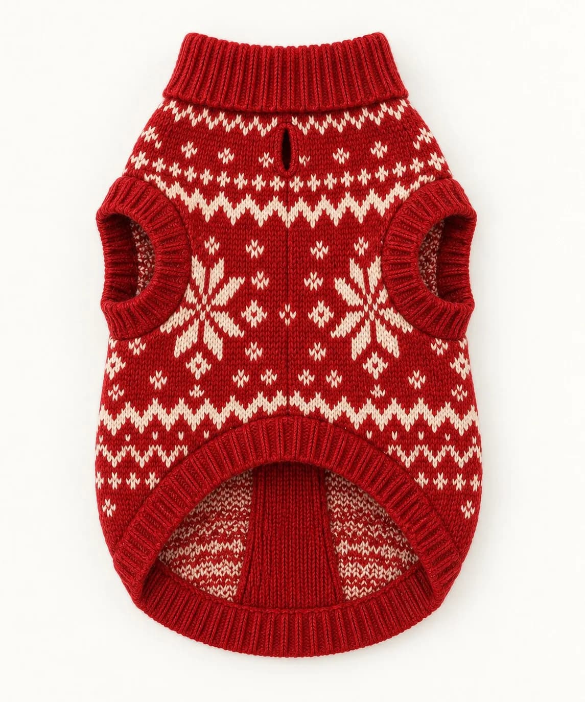 Dog Holiday Jacquard Sweater - back reference (AI development concept)