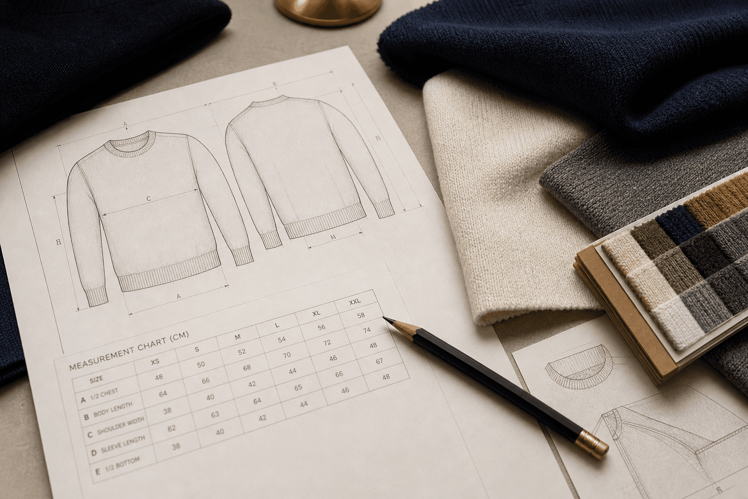 How to Prepare a Sweater Tech Pack resource cover image for B2B knitwear buyers.