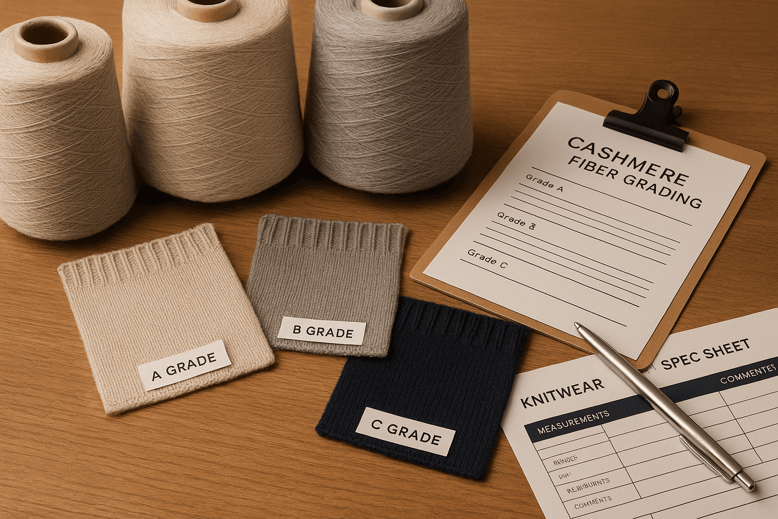 Cashmere Quality Grades: Fiber Length, Ply Count, and the A/B/C Decoder buyer guide cover image