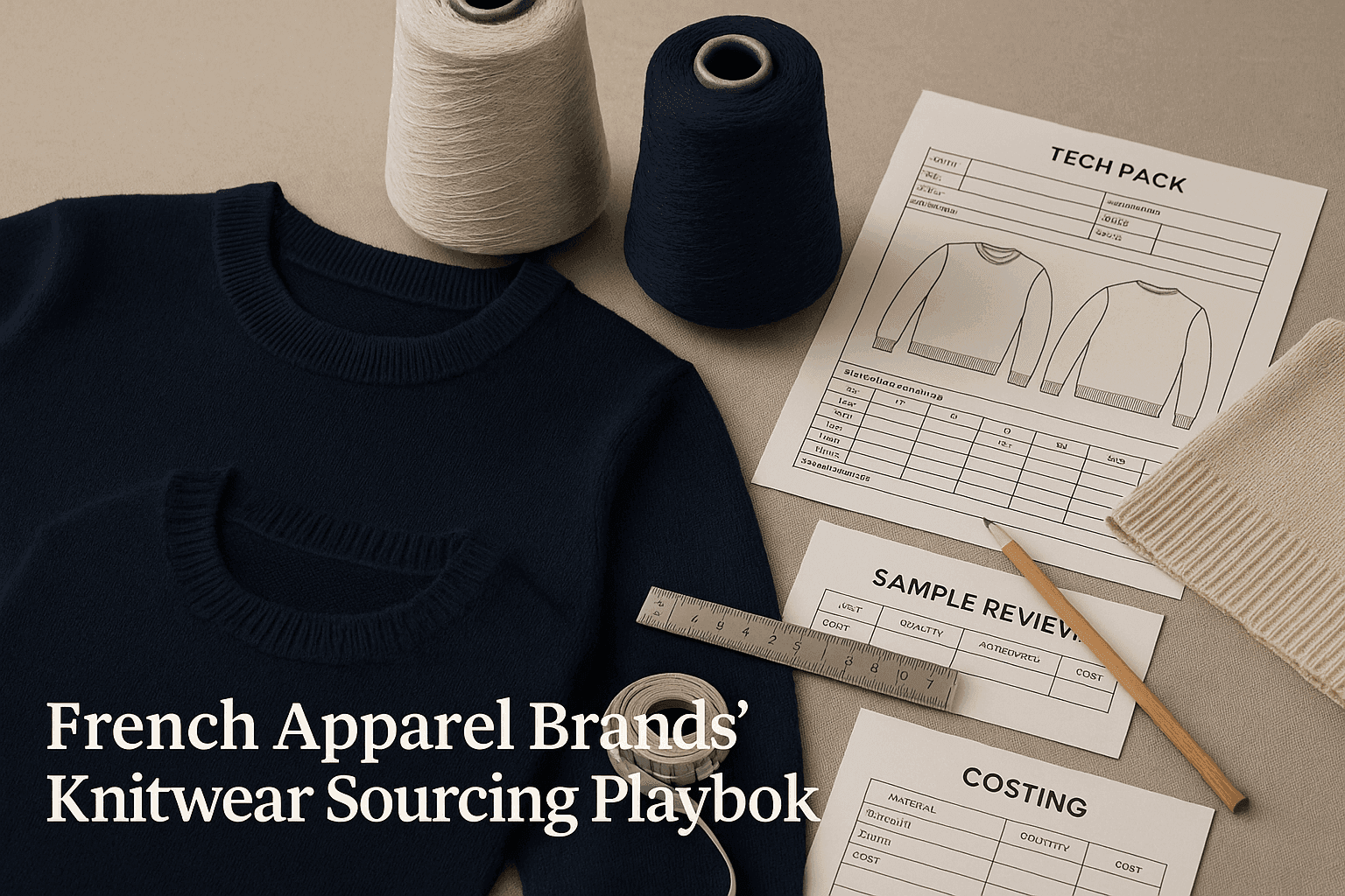 French Apparel Brands' Knitwear Sourcing Playbook buyer guide cover image