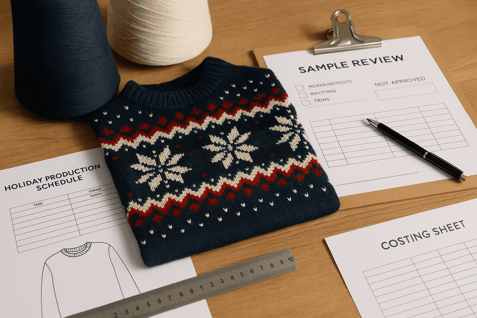 Holiday Capsule Knitwear: Production Window Realities for B2B Brands buyer guide cover image