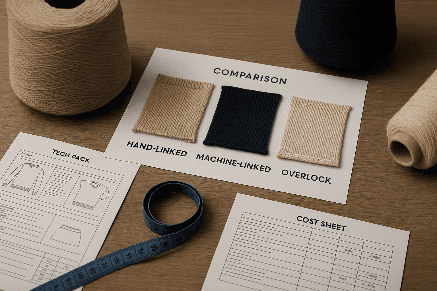 Knitwear Linking Methods: Hand-Linked vs Machine-Linked Trade-offs buyer guide cover image