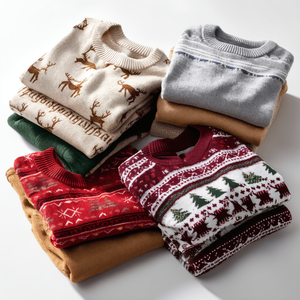 Matching Family Christmas Fair Isle Sweaters