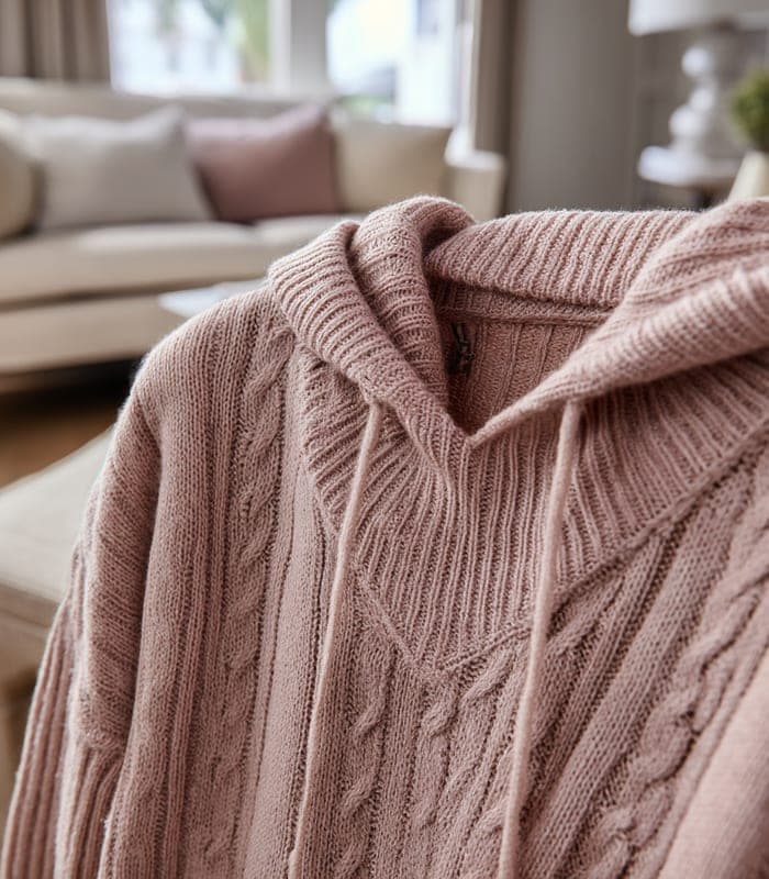 Kids' Nordic Pattern Wool-Blend Hoodie — view 5