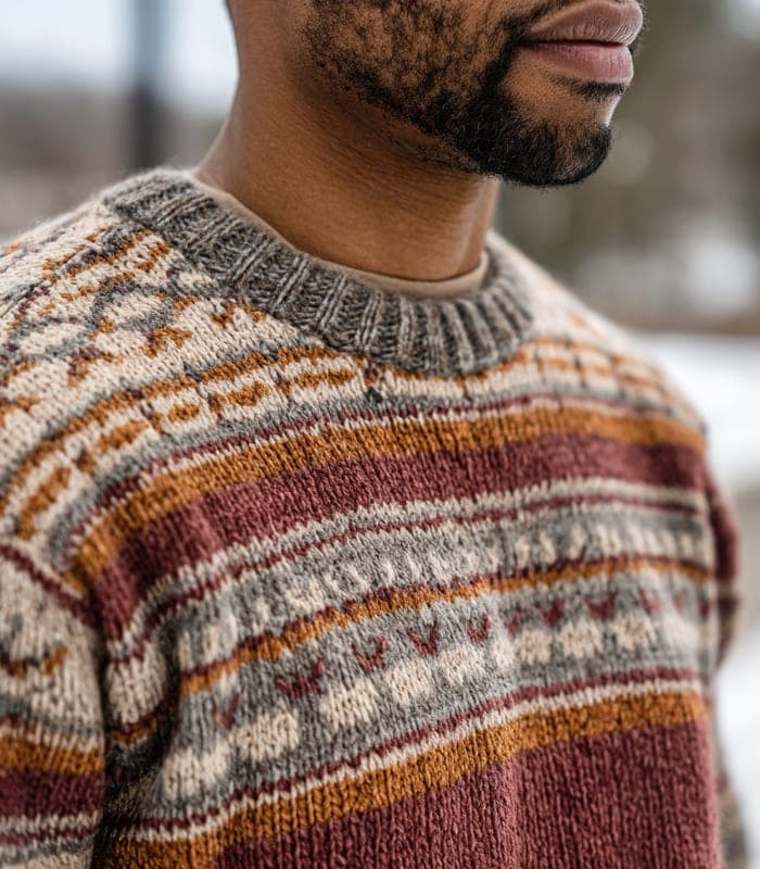 Kids' Classic Fair Isle Pullover — view 5