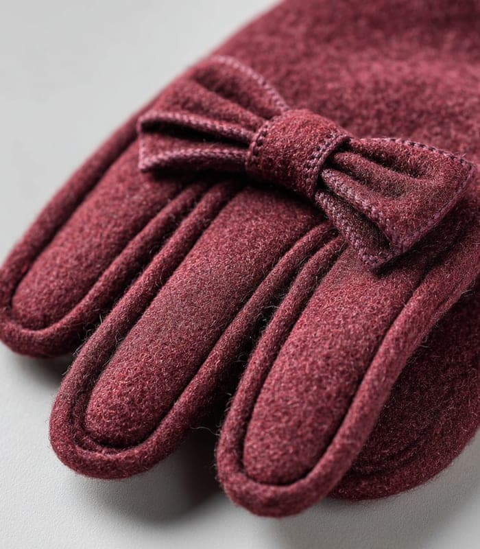 Cashmere-Lined Wool Gloves — view 6