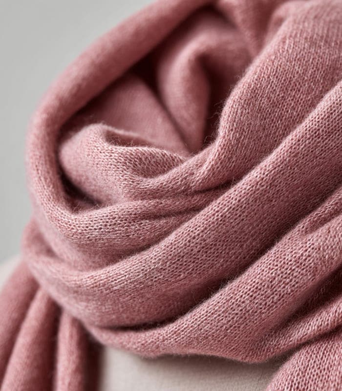 Cashmere-Blend Oversized Wrap Scarf — view 5