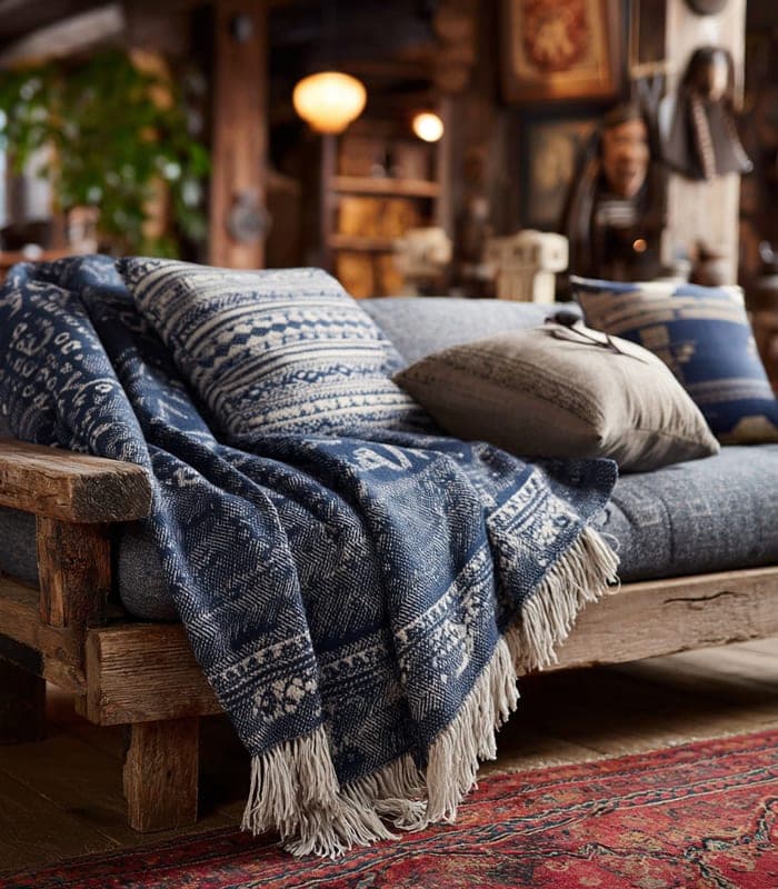 Artisan Jacquard Knit Throw