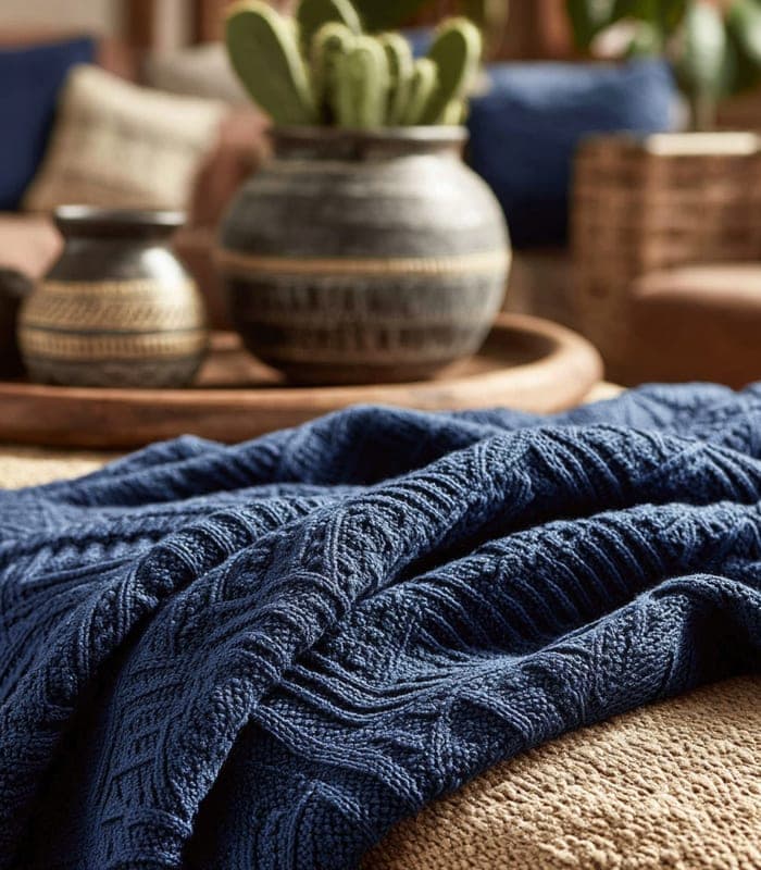 Artisan Jacquard Knit Throw — view 5