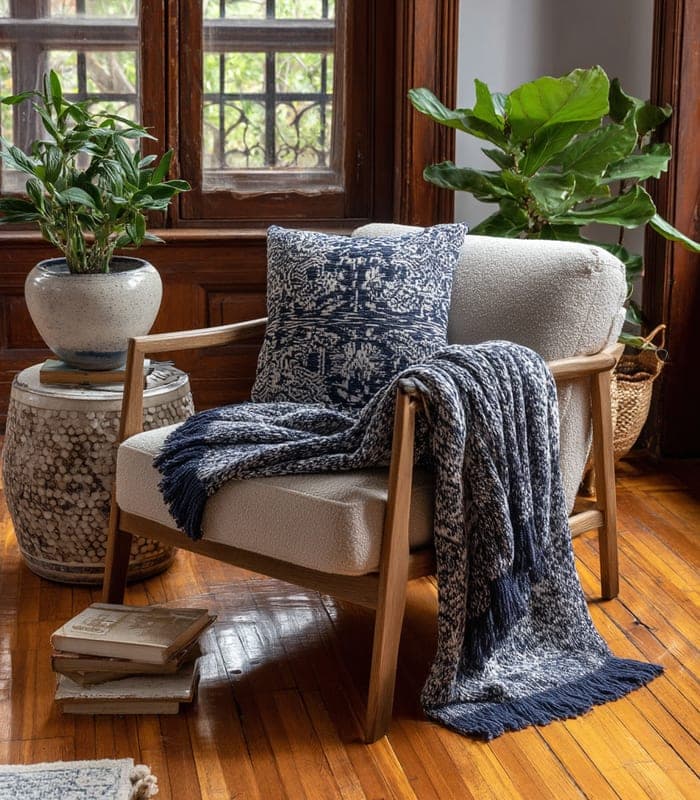 Artisan Jacquard Knit Throw — view 6