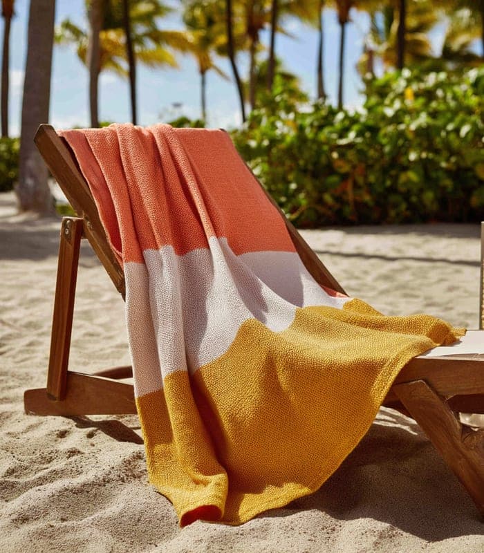 Vibrant Outdoor-Friendly Acrylic Knit Throw