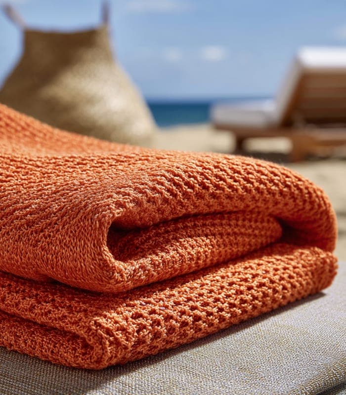 Vibrant Outdoor-Friendly Acrylic Knit Throw — view 5