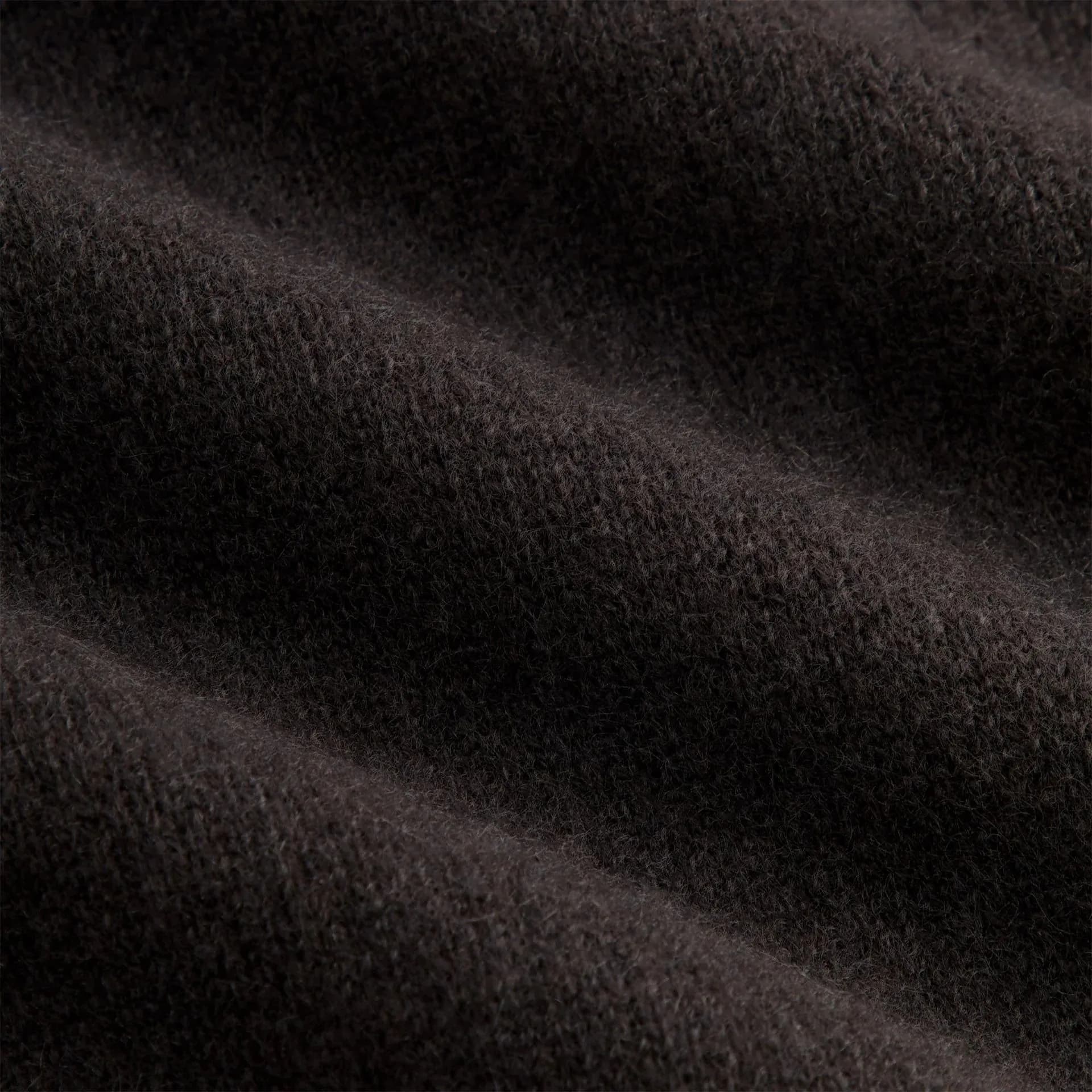 Men's Brown Navy Striped Long Sleeve Polo Sweater — view 4