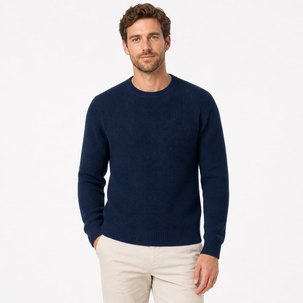 Men's Cotton Crew Neck Sweater