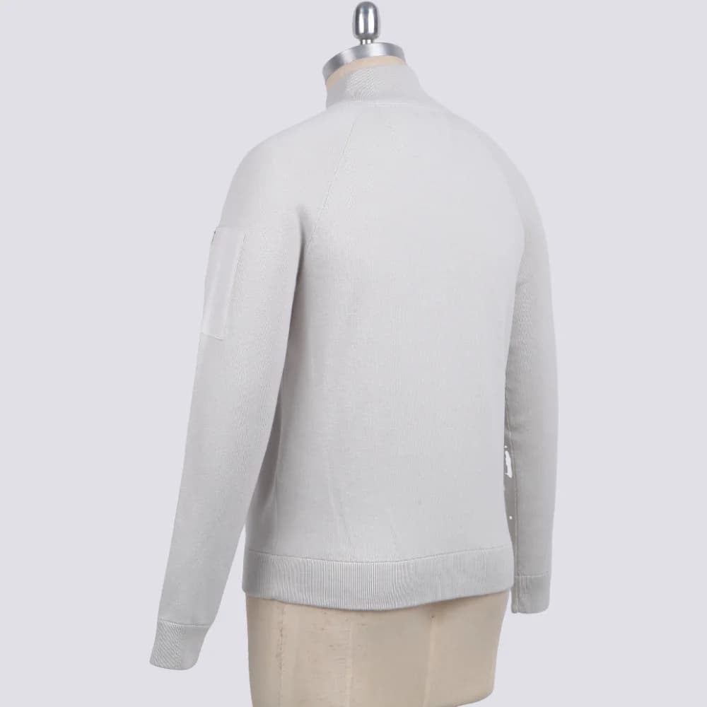 Men's Cotton Full Zip Knit Jacket — view 5