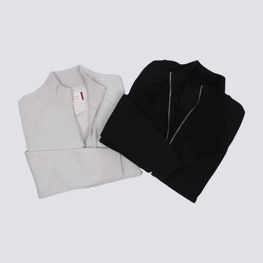 Men's Cotton Full Zip Knit Jacket — view 6