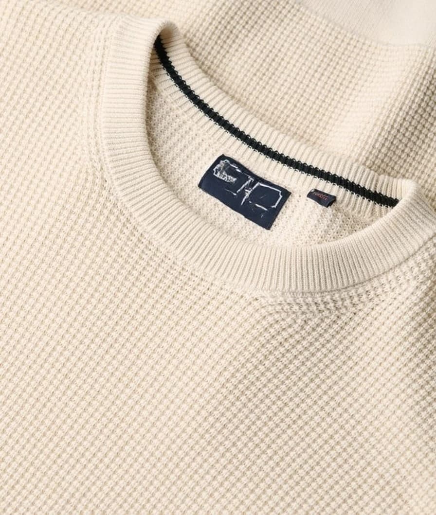 Men's Heavyweight Waffle Knit Thermal Crew Sweater — view 5