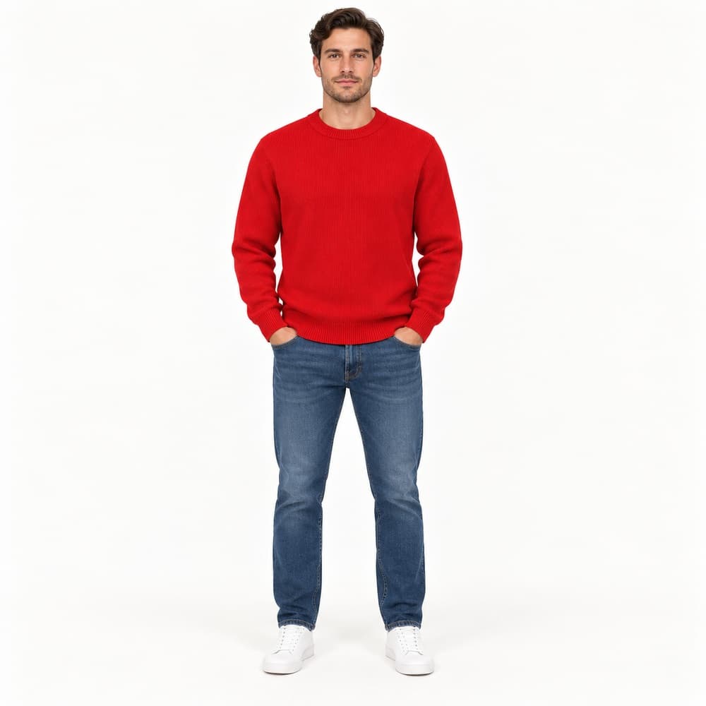 Men's Multicolour Turtleneck Sweater