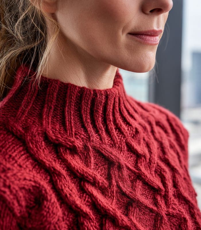 Pet Classic Cable-Knit Turtleneck — view 5