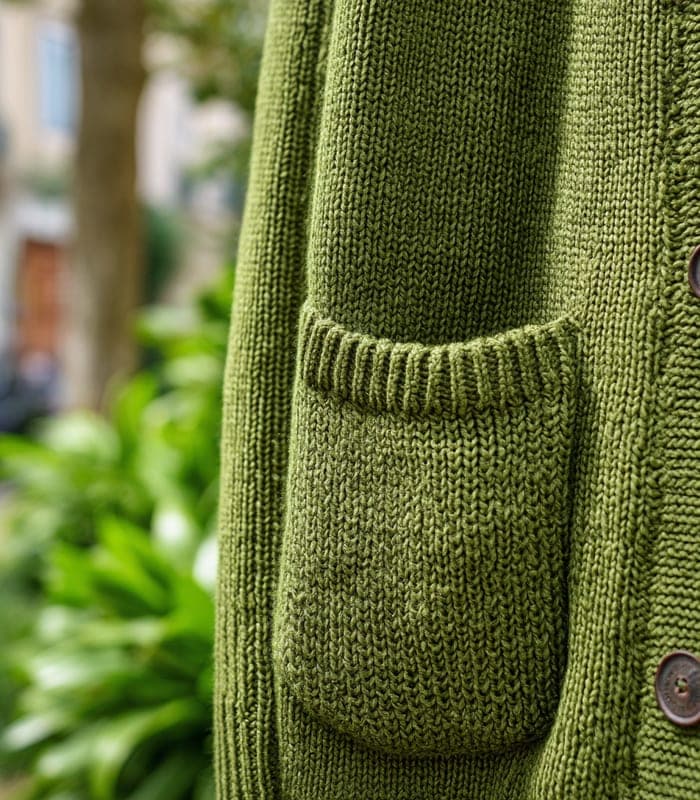 Women's Organic Cotton Open-Front Longline Cardigan — view 5