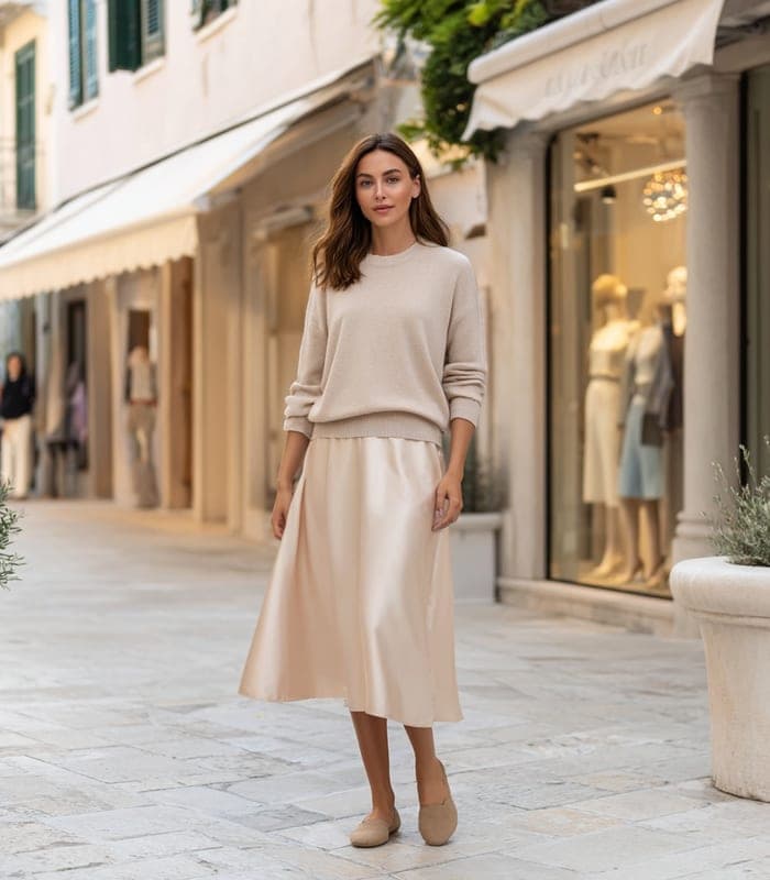 Women's Lightweight Cashmere Crew Neck Sweater