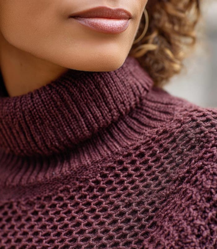 Women's Belted Turtleneck Knit Dress — view 5