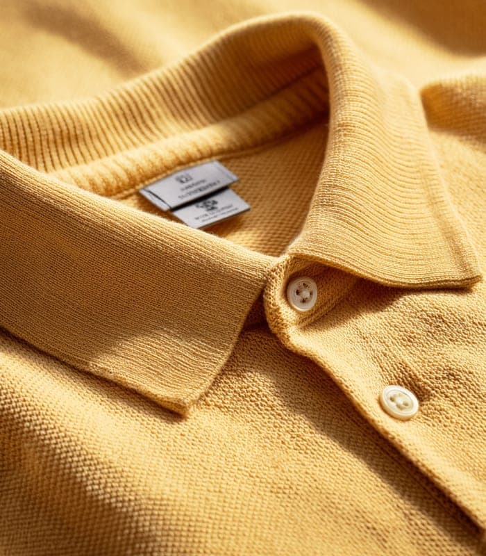 Women's Short Sleeve Polo Sweater — view 5