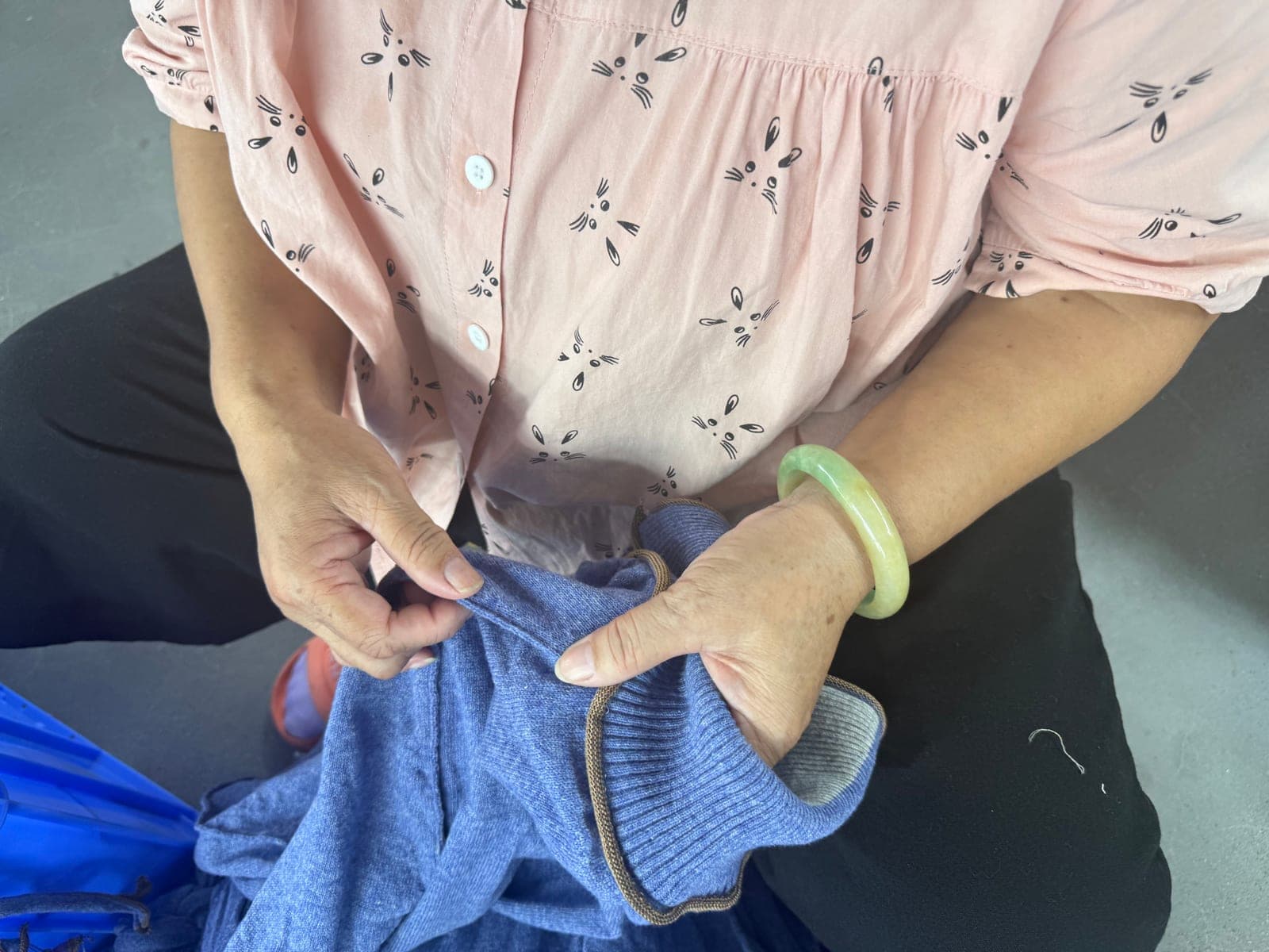 Linking and sewing quality check at the Licheng Knitwear factory