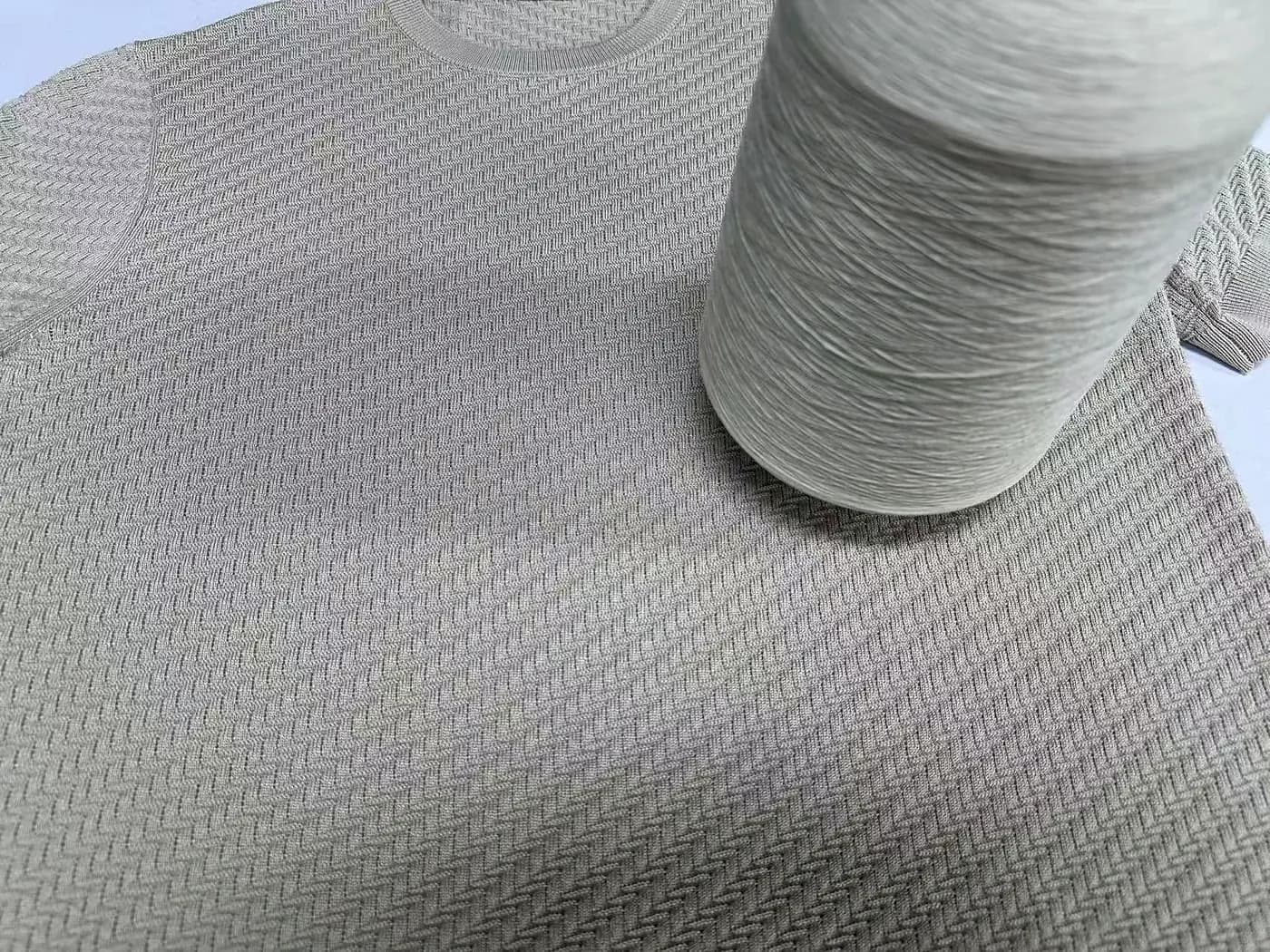 Yarn shade matched against the approved colour standard.