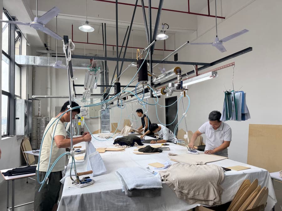 Sampling room with pattern engineers