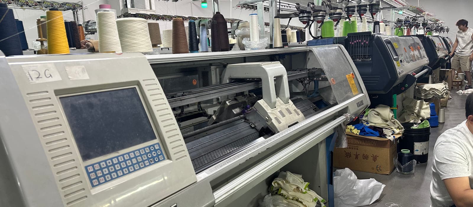 MINGDE 12GG flat-bed knitting machine for fine-gauge work