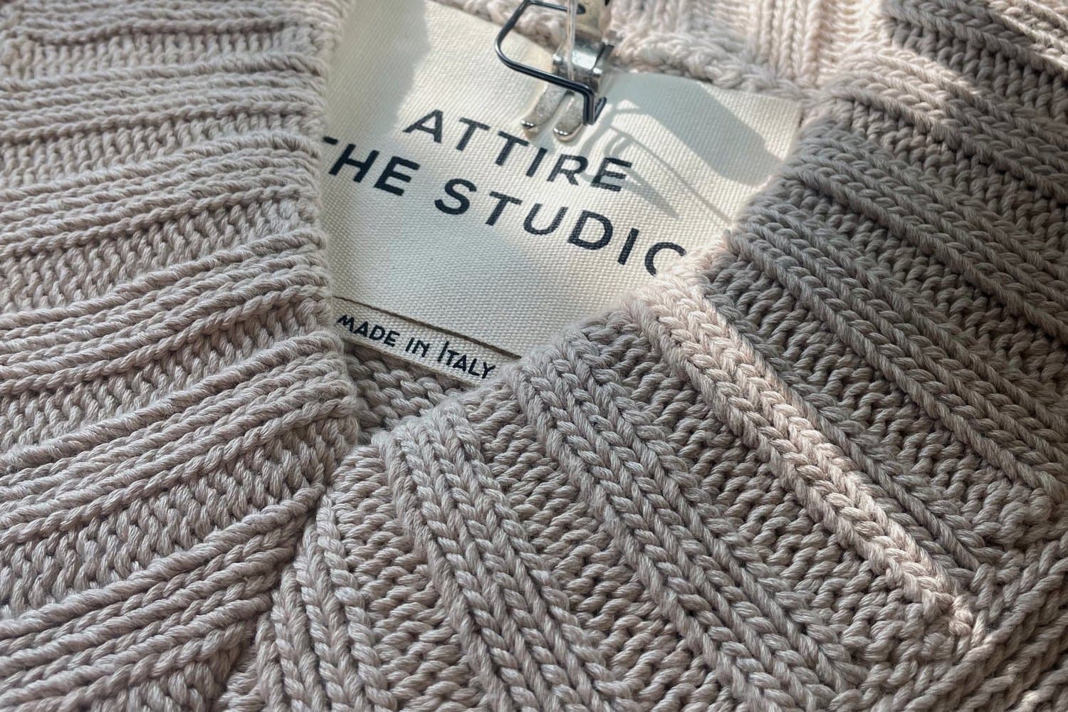 Custom knitwear detail