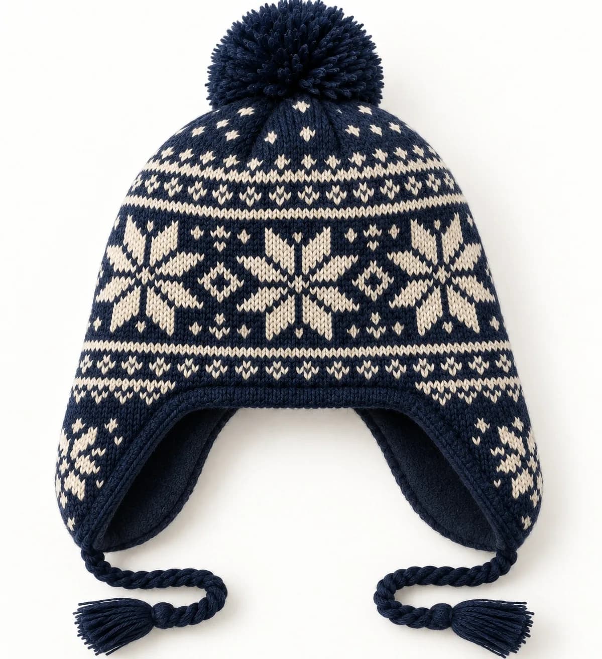 Nordic Jacquard Adult Earflap Hat - texture reference (AI development concept)
