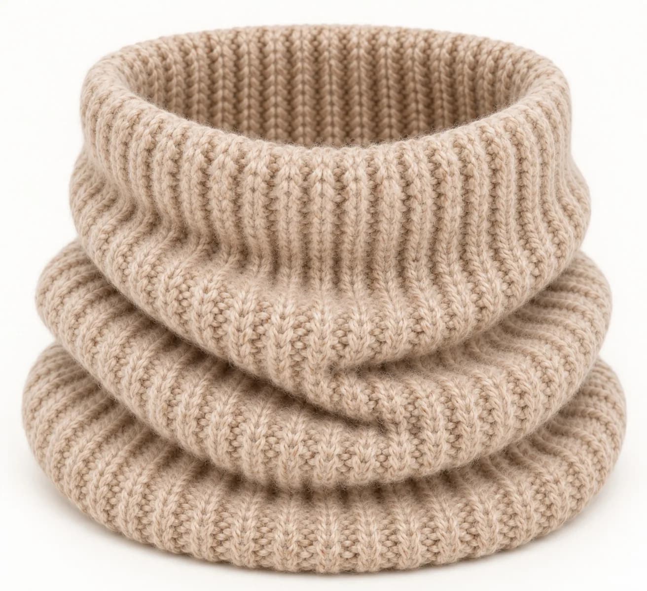 Convertible Rib-Knit Snood - texture reference (AI development concept)