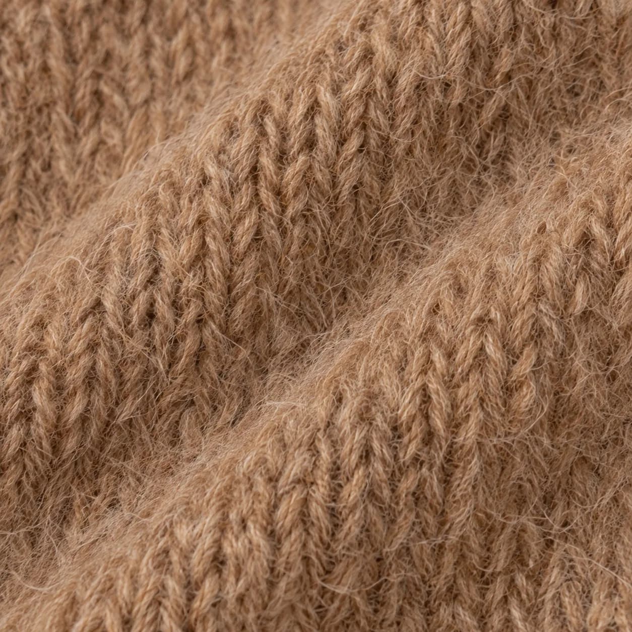 Men's Relaxed Alpaca-Blend V-Neck Cardigan - texture reference (AI development concept)