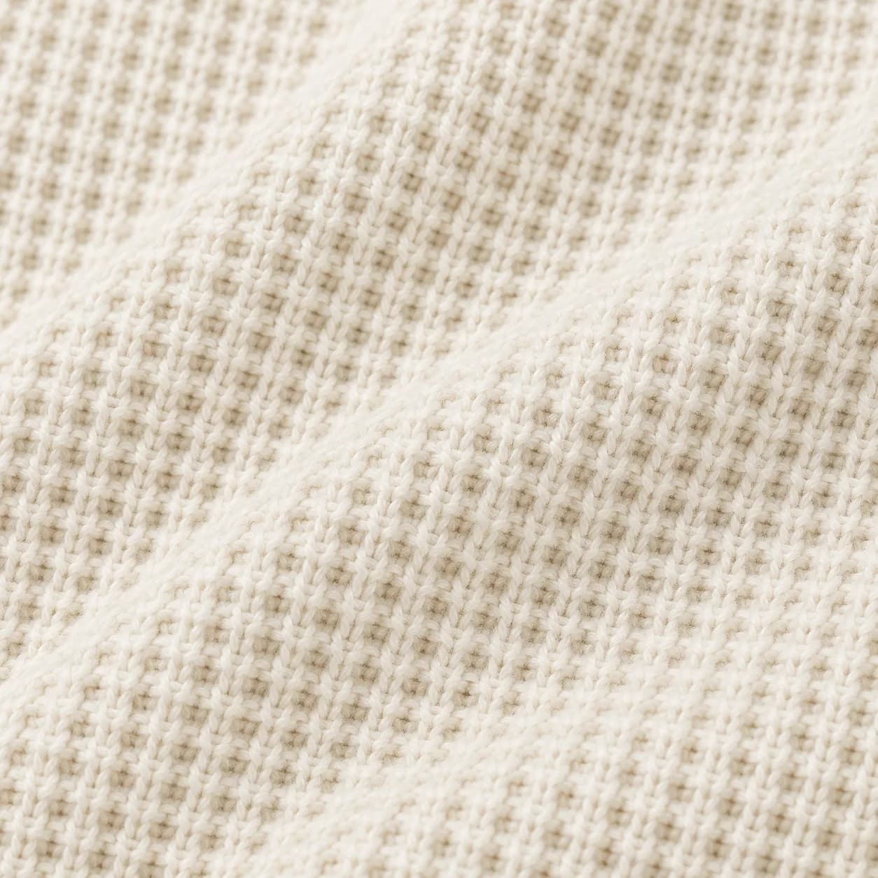 Men's Cotton Waffle Full-Zip Cardigan - texture reference (AI development concept)