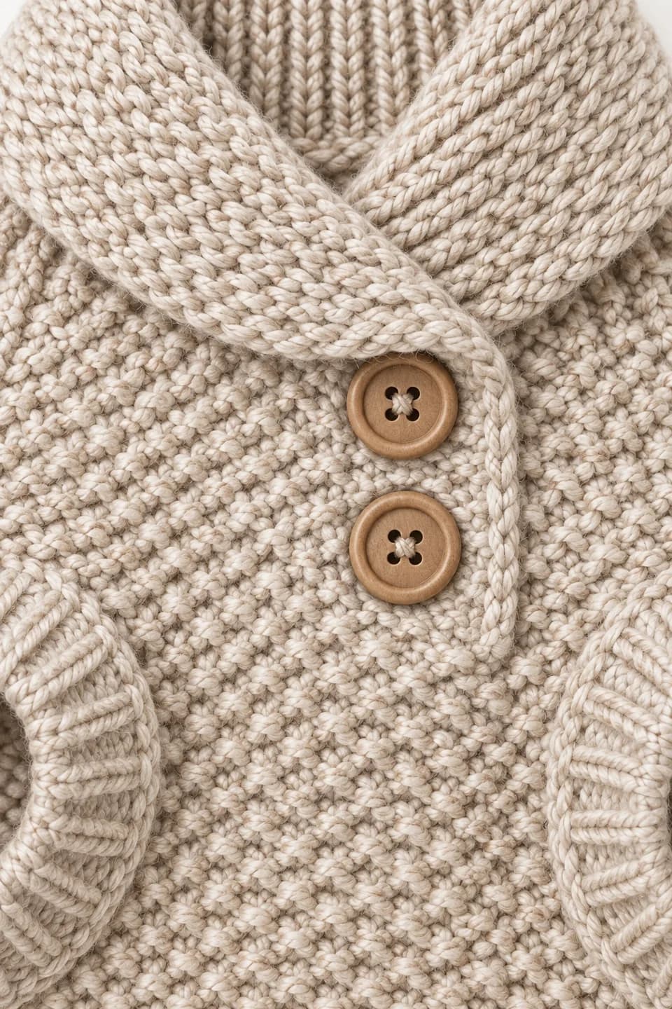 Shawl-Collar Dog Cardigan-Style Sweater - texture reference (AI development concept)