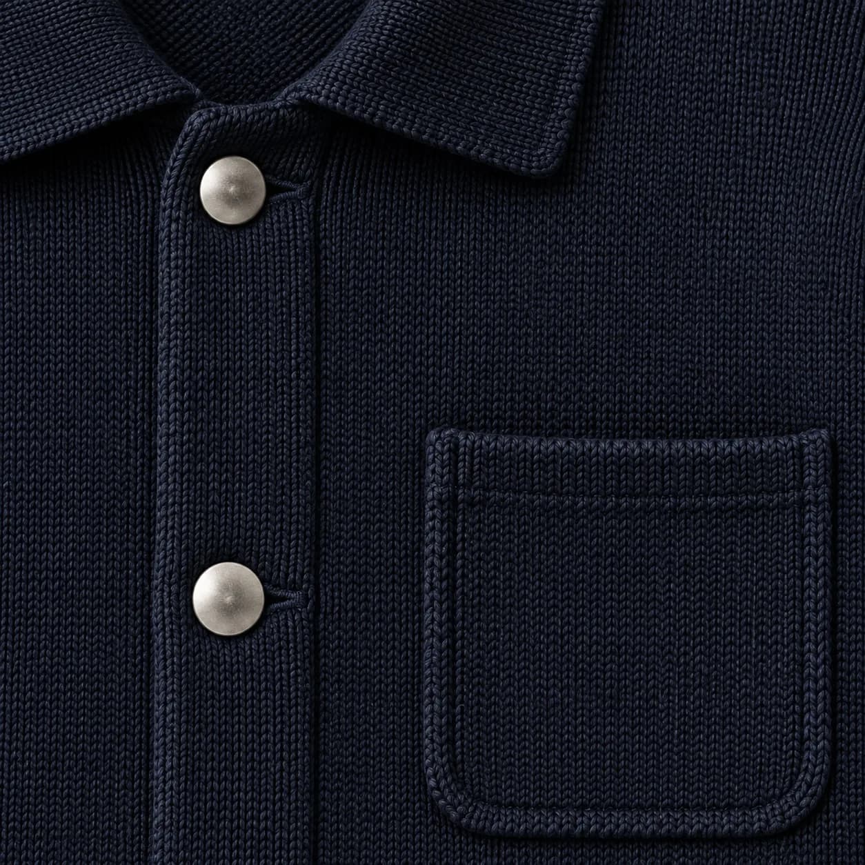 Men's Three-Pocket Knit Chore Jacket - texture reference (AI development concept)