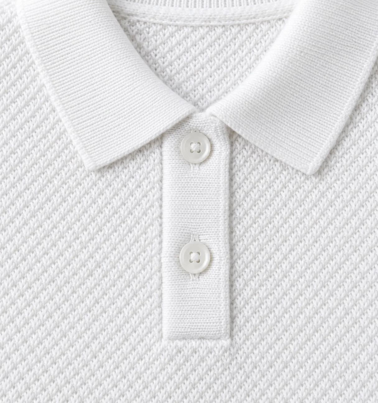 Kids Cotton Short-Sleeve Knit Polo - texture reference (AI development concept)