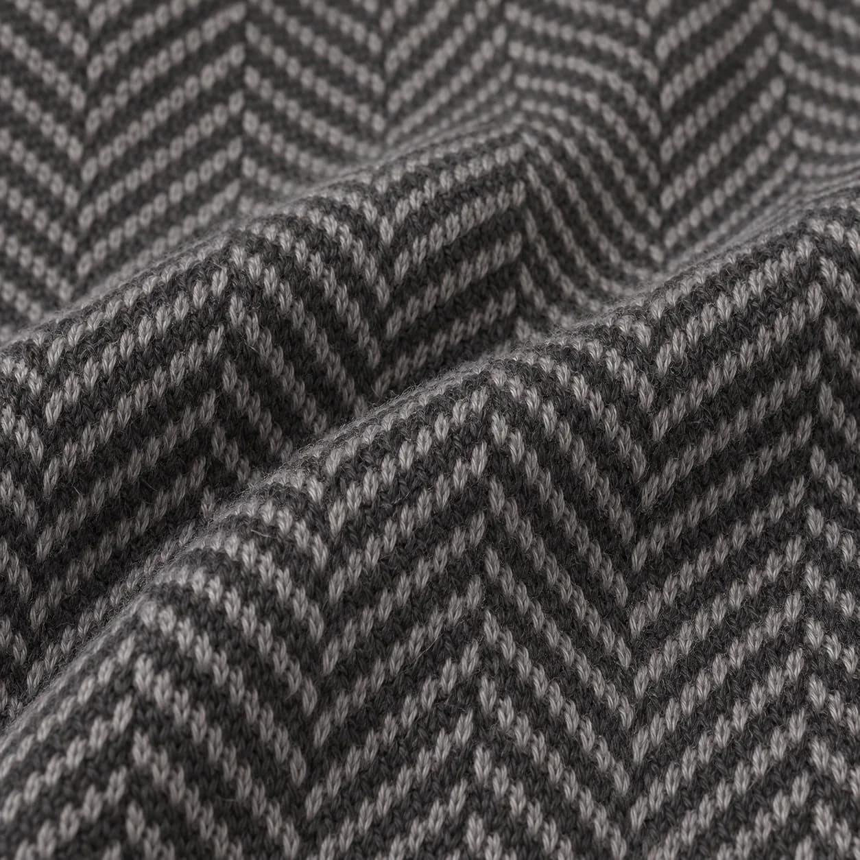 Mens Tonal Herringbone Jacquard Crew - texture reference (AI development concept)