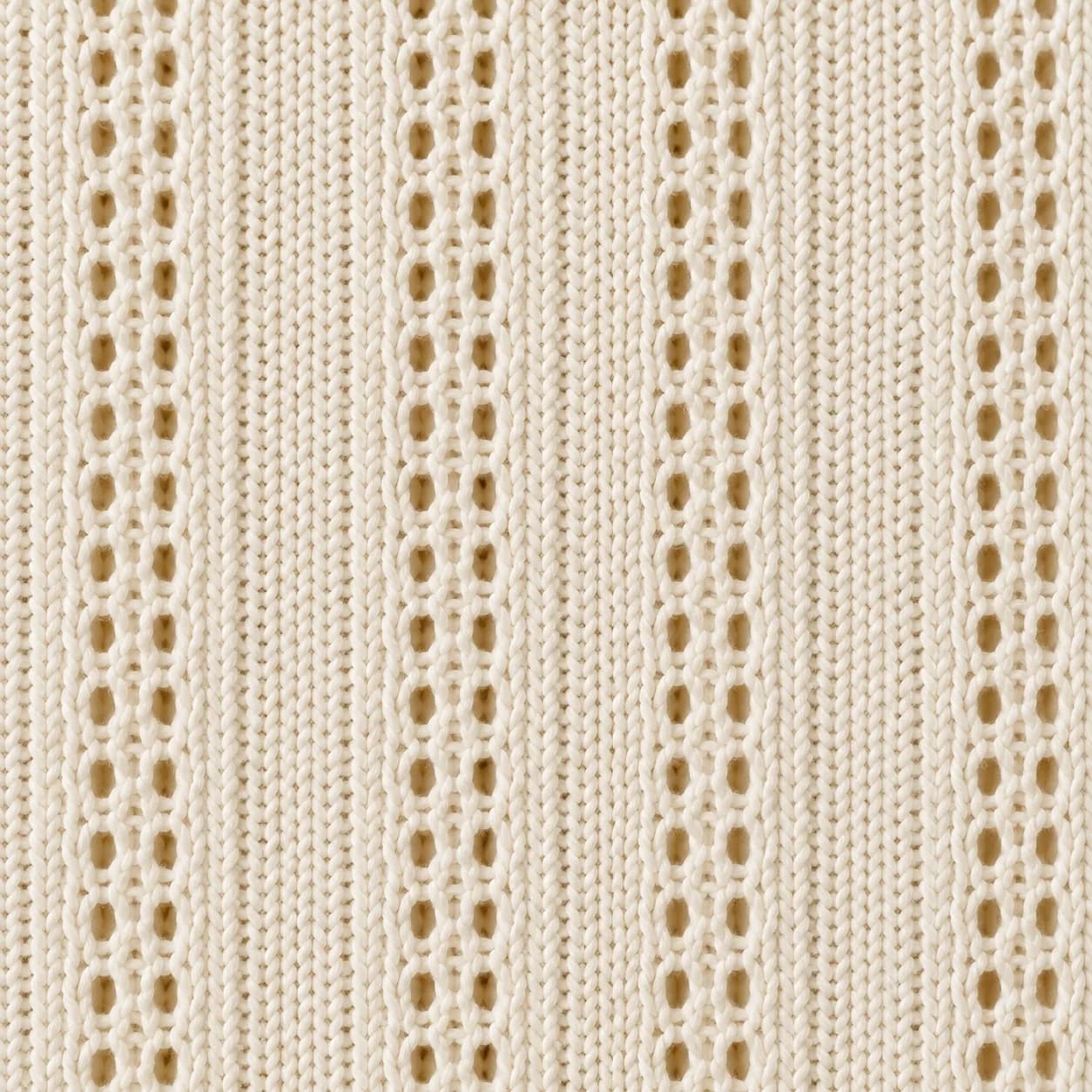 Mens Cotton-Linen Pointelle Short-Sleeve Polo - texture reference (AI development concept)