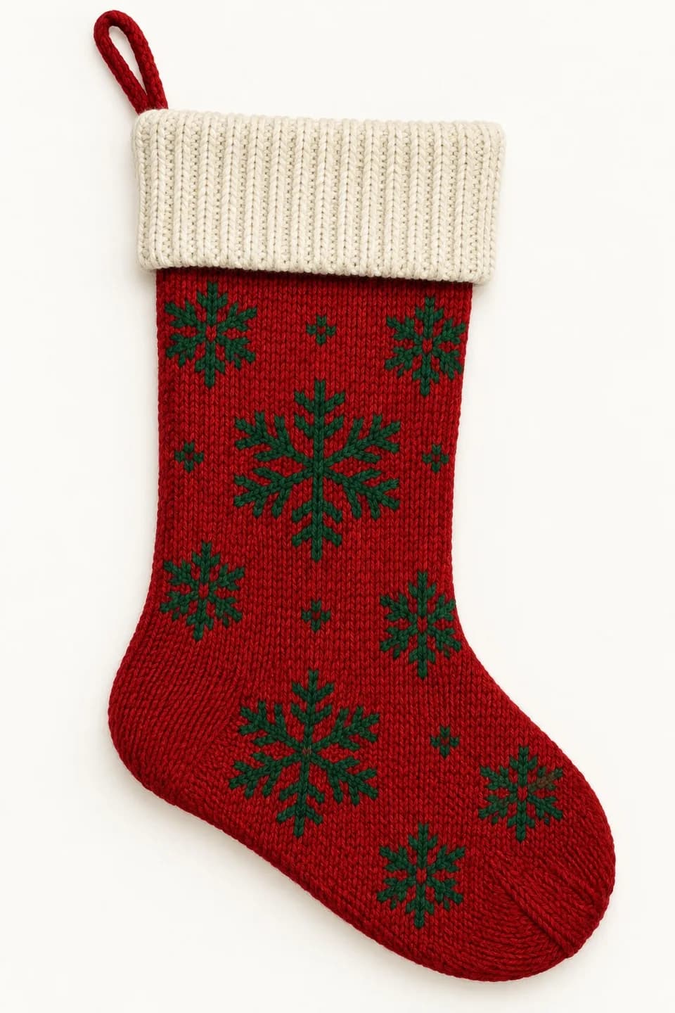 Personalised Knit Holiday Stocking - front reference (AI development concept)